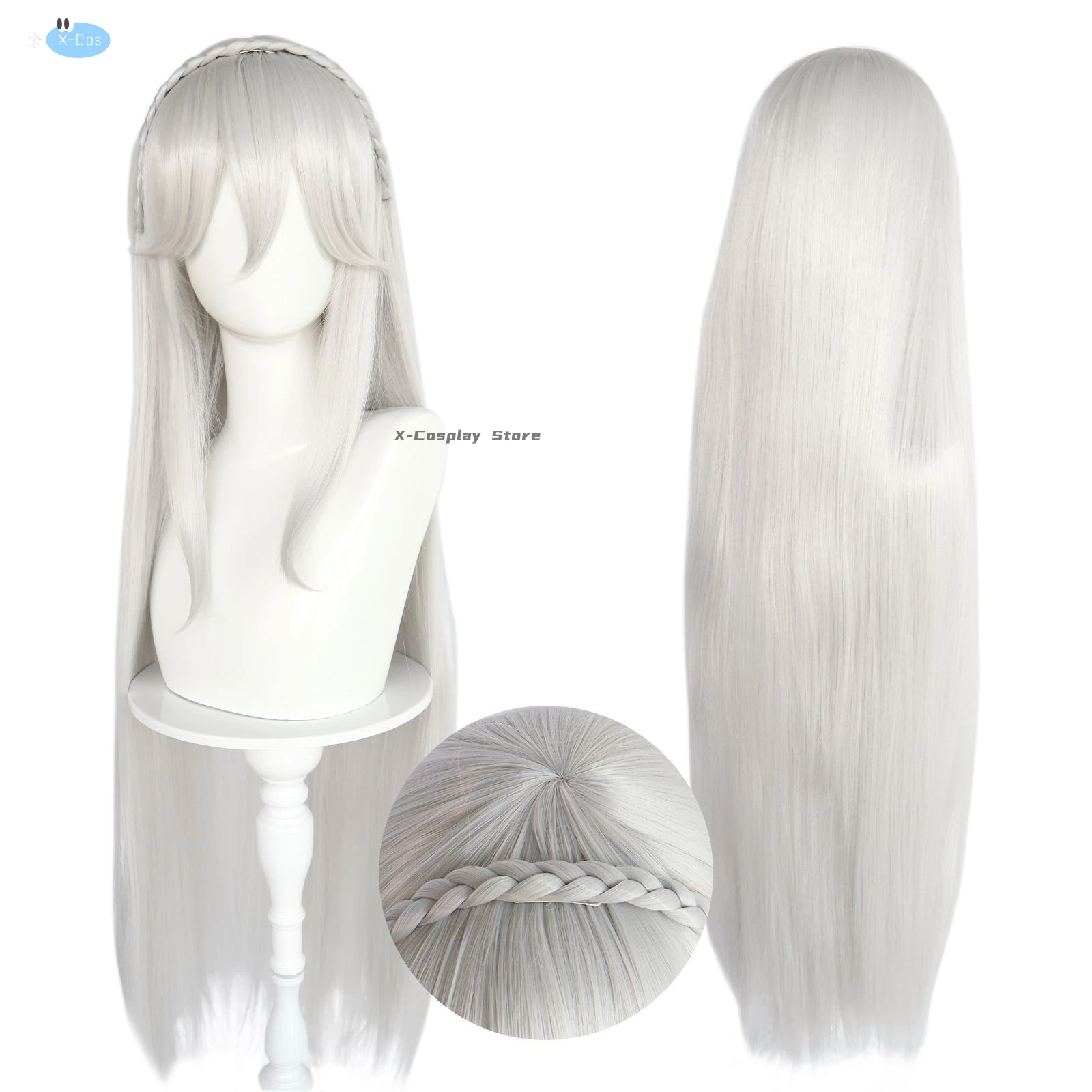 Аниме Zero Kara Hajimeru Isekai Seikatsu Emilia костюмы для косплея женское платье с головным