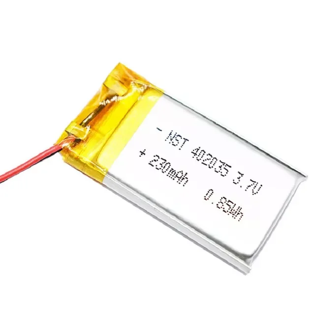 

2023New 402035 250 mah lithium polymer batteries for MP3 MP4't a MP5 small toys free shipping