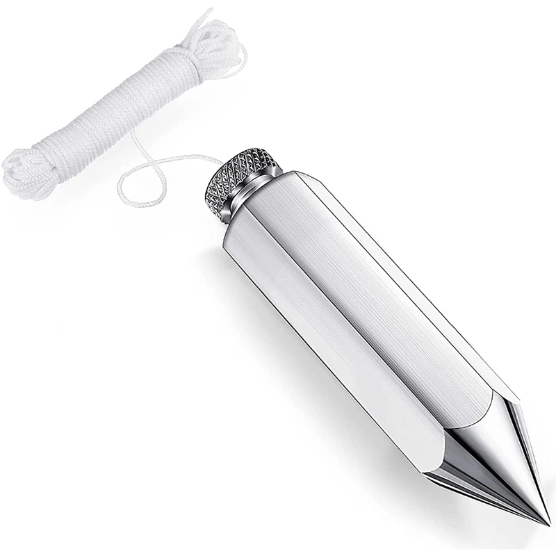 

Hexagon Steel Plumb Bob General Level Plumb Bob With 4.5 M Messenger Straight Level Setter For Surveyors, Excavation
