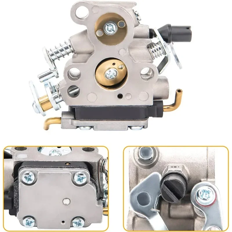 Фото Комплект карбюратора для бензопилы Husqvarna 240 235 120 120E 236 240E C1T-W33, высококачественный набор прокладок карбюратора, садовый инструмент №4