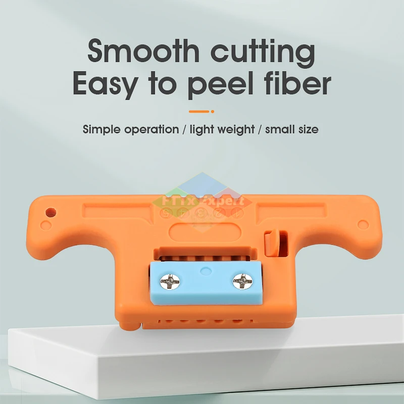 New HMSAT-5 Fiber Cable Ribbon Stripper HMSAT5 Loose Tube Buffer Mid-Span Access Tool 1.9mm to 3.0mm Replaceable Blade AUA-05