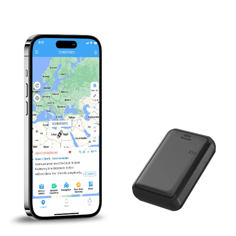 Фото Портативный мини-трекер 4G GPS, аккумулятор 8000 мАч, длительный режим ожидания для автомобилей, управление автопарком, GSM GPRS LBS, просмотровое приложение для ПК IOS №1