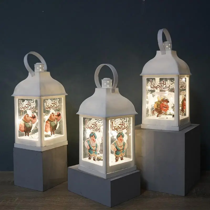 

Праздничный пластиковый светодиодный фонарь Рамадан, ИД Мубарак светильник вое украшение, мусульманвечерние, праздничное украшение Ид Аль...