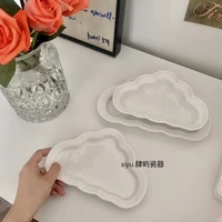 ins minimalist cloud shaped plate childrens cake fruit dessert plate ceramic breakfast plate %eb%b2%95%eb%9e%91%ec%a0%91%ec%8b%9c cute plates pratos de jantar