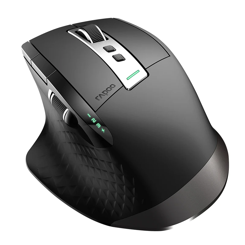 Rapoo MT750L Wireless Mouse 600/1200/1600/3200 8 Programmable Keys bluetooth-compatible Mice Rechargeable Ergonomics for Gaming