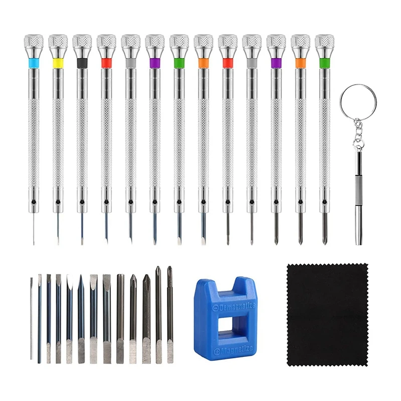 

1 Set Micro-Screwdriver Kit Precision Watch Screwdriver Flathead Set For Watch Glasses Jewelry Electronic Product Repair