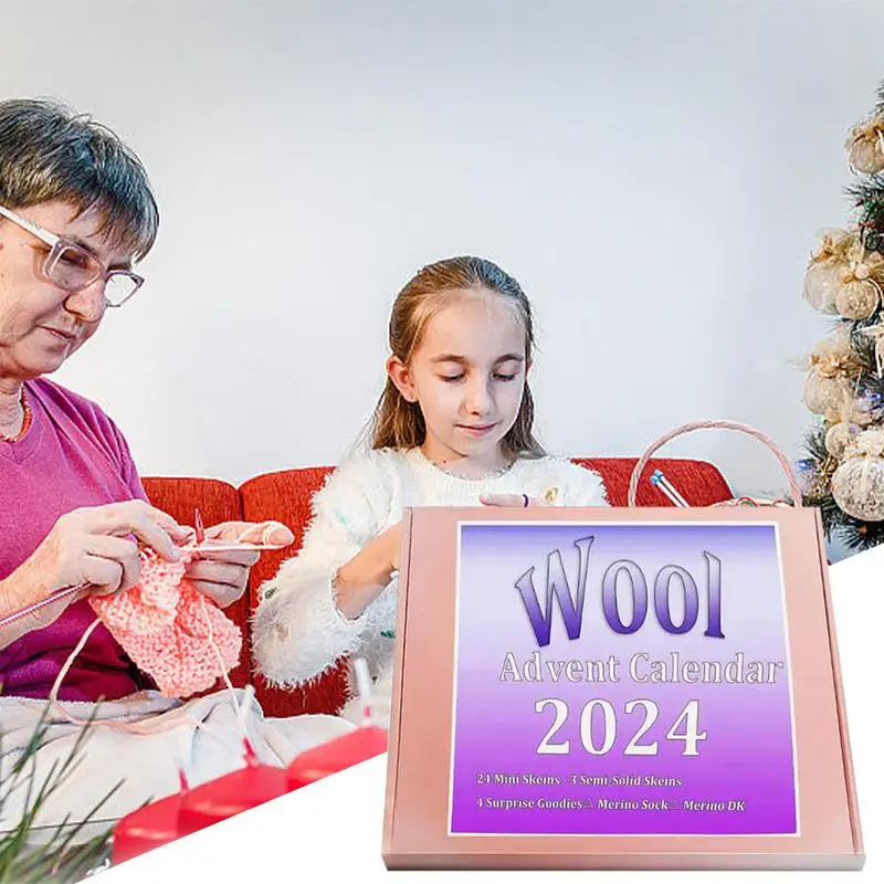 Вязание из шерсти рождественский календарь обратного отсчета изготовление