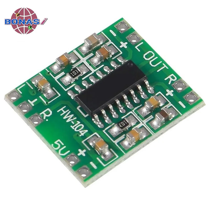 PAM8403 Module Digital Power Amplifier Board Miniature AMP Class D Power Amplifier Board 2x 3W High 2.5V ~ 5V USB Power Supply