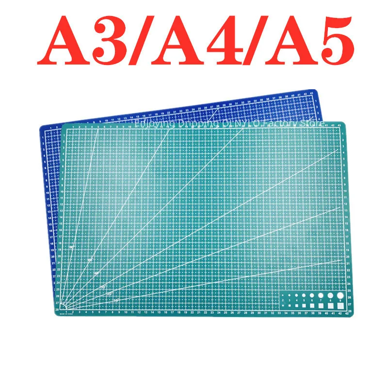 A3 A4 5 PVC Cutting Mat Workbench Patchwork Cut Pad Sewing Manual DIY Knife Engraving Leather Cutting Board Single Side Underlay