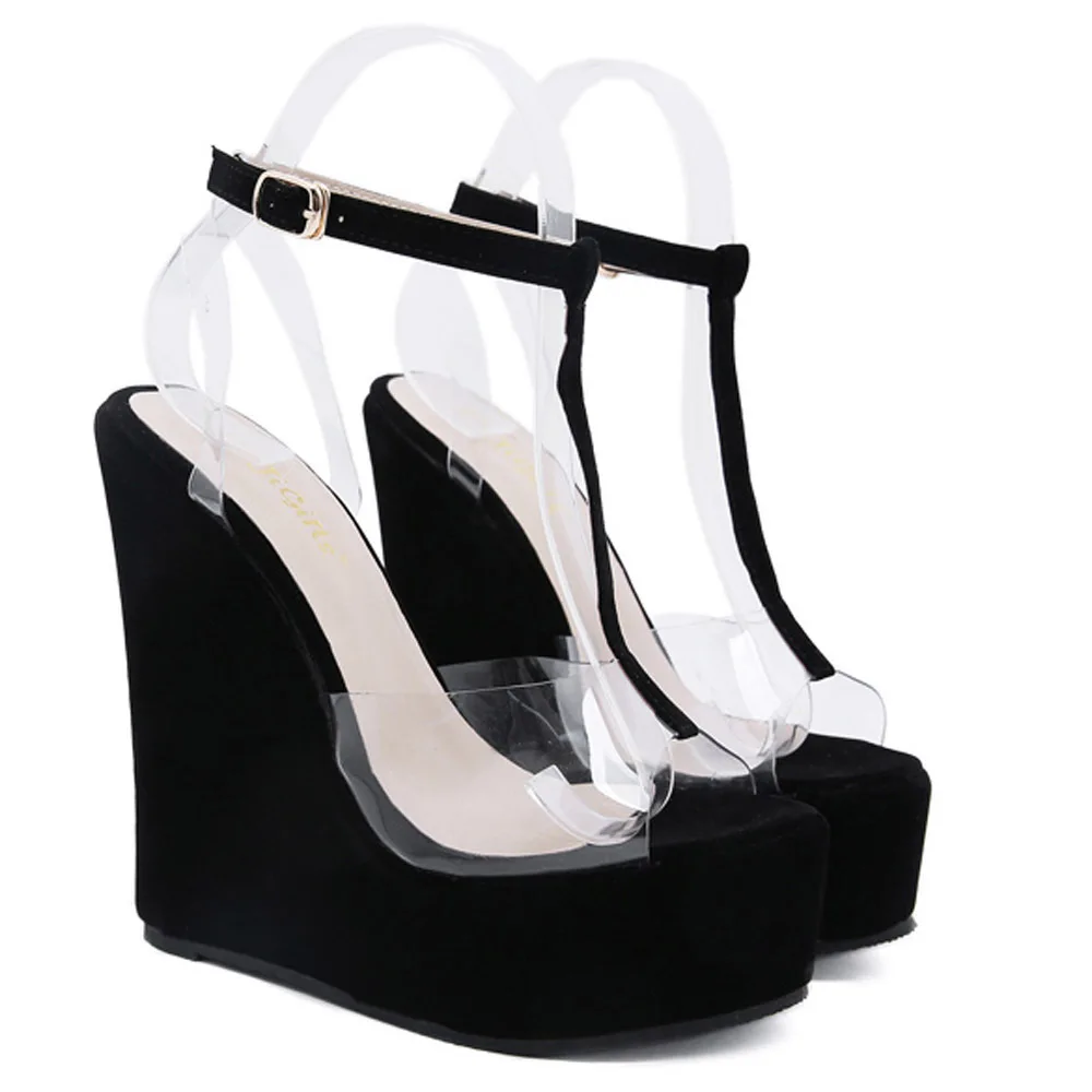 

Women's Sandals High Heels Straps Thick Sole Fashion Platform Shoes Woman Summer 2022 Shoe Luxury