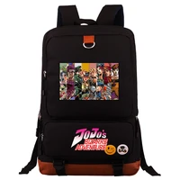 anime jojo bizarre adventure backpack for boys girls travel shoulder backpack men women large capacity daily bookbag mochila