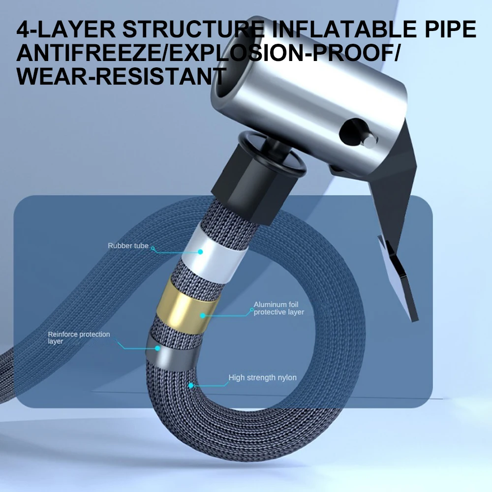 Автомобильный воздушный компрессор 120 Вт 6000 фунт/кв. Дюйм мАч портативный