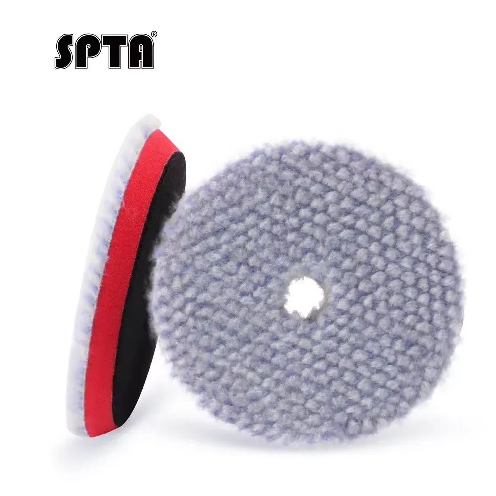 

SPTA 3 "(76 мм)/5" 125 мм)/6 "(150 мм) V2.0 Новая синяя полировальная подушечка из шерсти средней резки Короткая шерстяная полировальная подушечка для полировки автомобиля