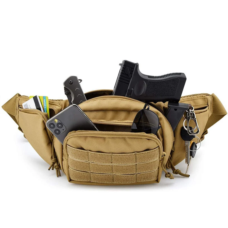 Mege Brand Men's Tactical Gun Waist Bag Holster Chest Military Combat Outdoor Camping Hiking Shoulder Sling EDC Holster Bag