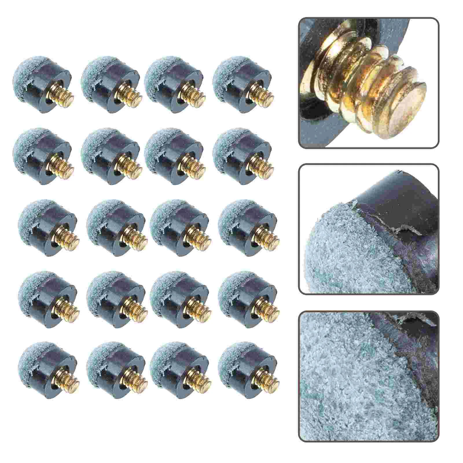 

Cue Tips Pool Billiard Tip Stickreplacement Screw Leatherslip Snooker Parts Accessories Necessity Supply Head Accessory Glue