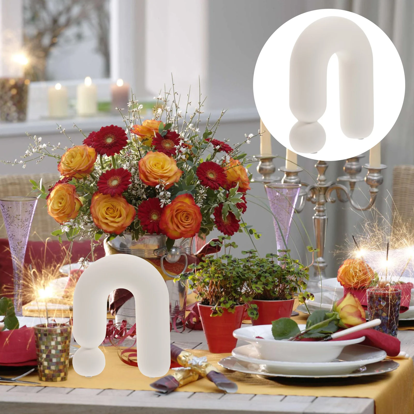 

Vase Flower Ceramic Floral Vases Farmhouse Hydroponics Holder Pot Arrangement Container Planterwhite Dried Single Bud Decorative