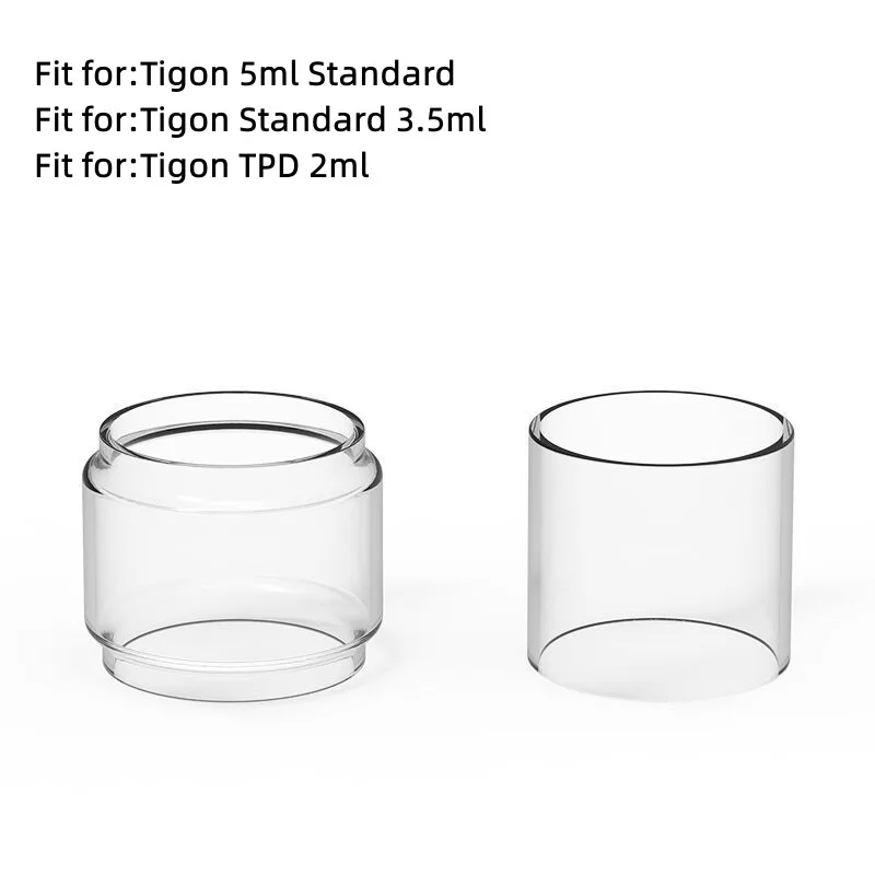 

5PCS Bubble Glass Tube for Aspire Tigon Sub Ohm Tank 2600mAh Starter Kit (Standard Version) Machine Accessories