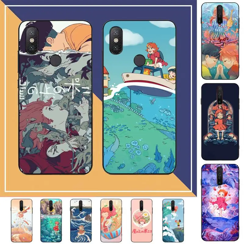 

Cartoon Ponyo on the Cliff Phone Case for Redmi Note 8 7 9 4 6 pro max T X 5A 3 10 lite pro