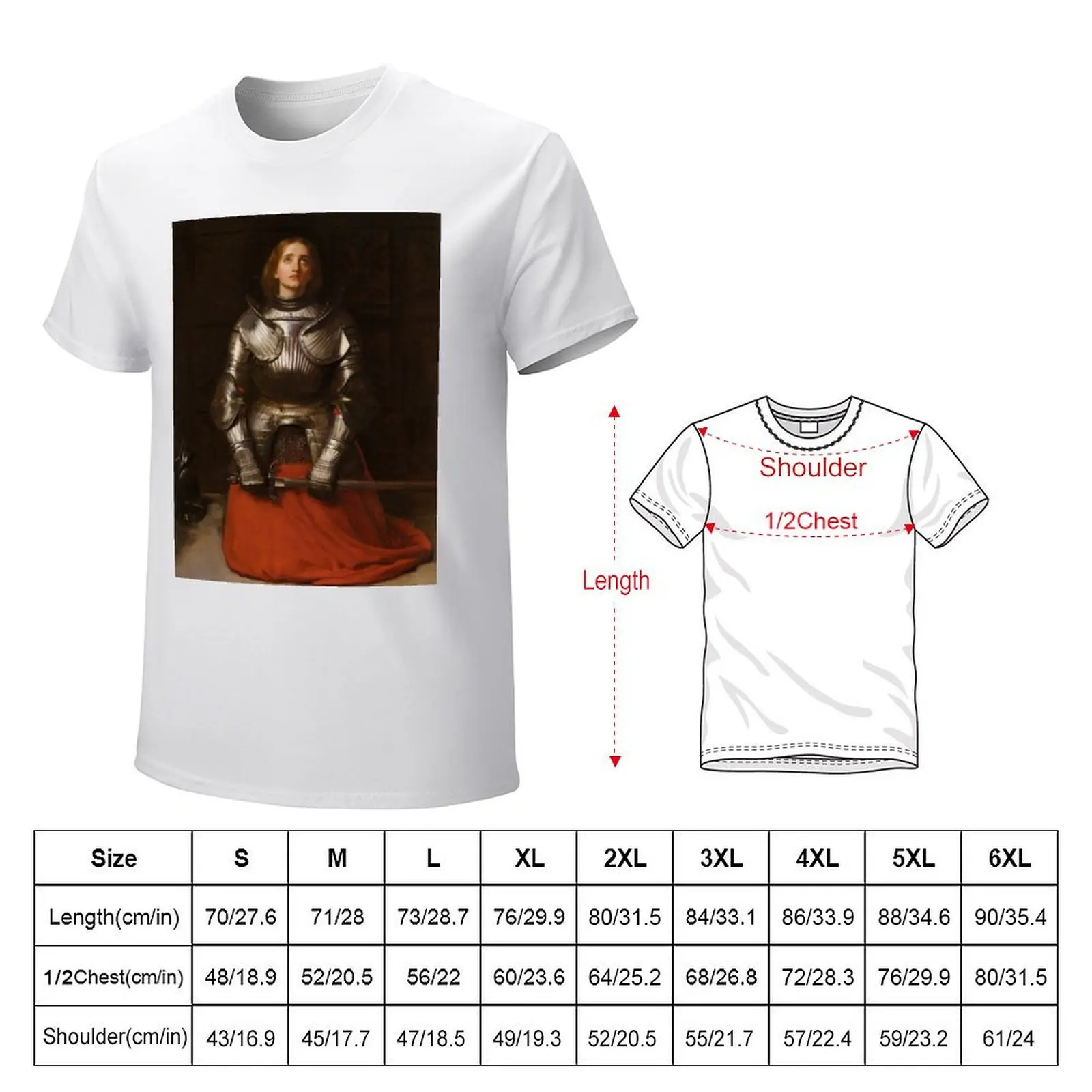 Футболка Joan of Arc - John Everett Millais-186 роскошная футболка большого размера эстетичная