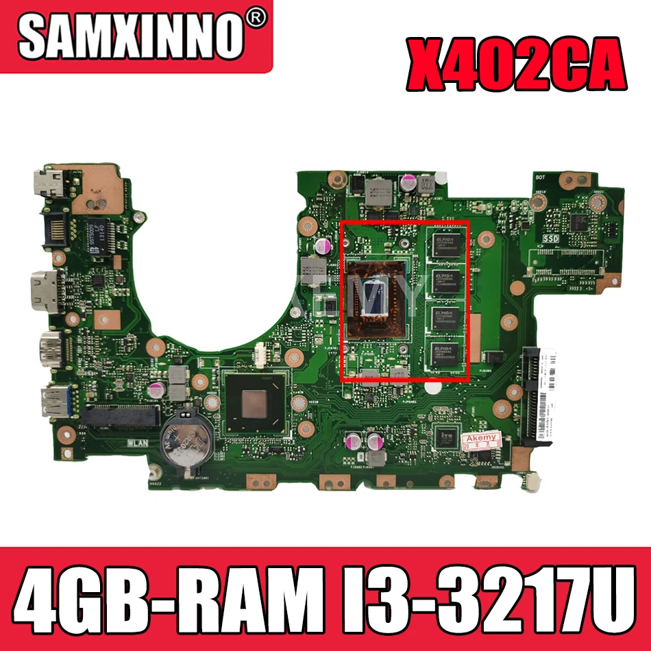 

Оригинальная материнская плата AKEMY X402CA для ноутбука с 4 Гб оперативной памяти