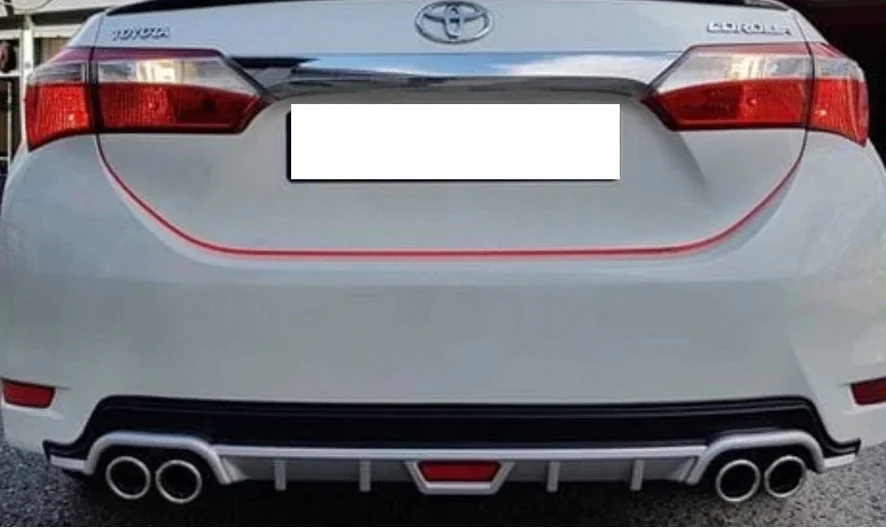

FOR TOYOTA COROLLA REAR BUMPER DIFFUSER EXHAUST LOOKING AFTER 2013