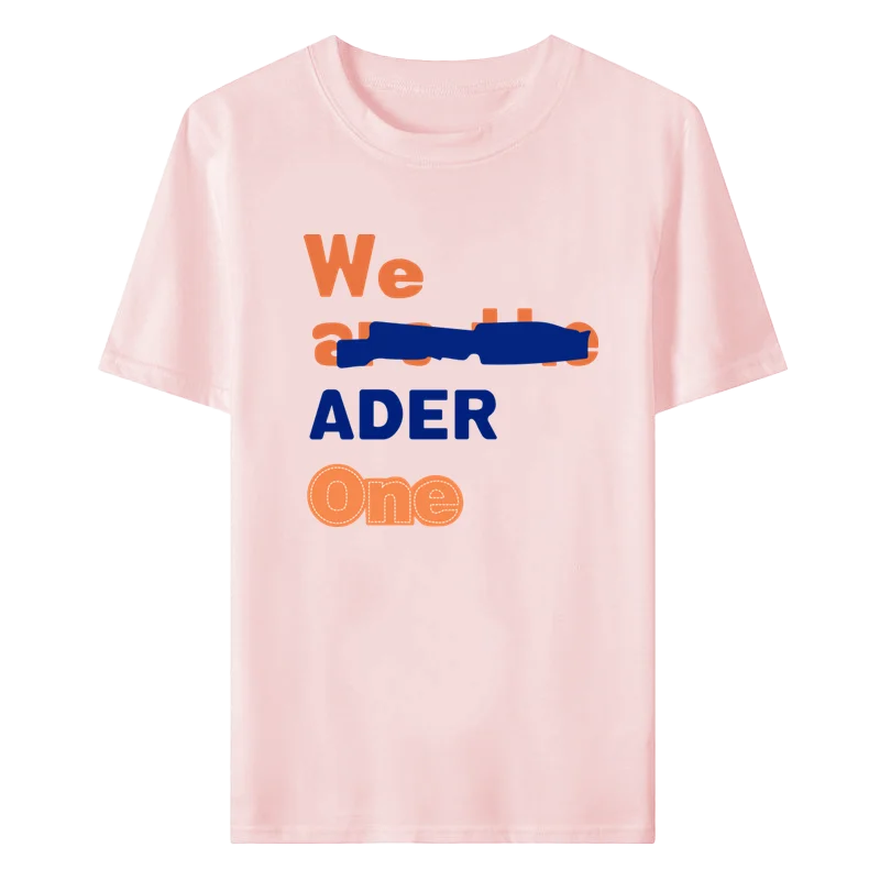 ADER Unisex T-Shirt Print Crew Neck Short Sleeve Versatile T-Shirt