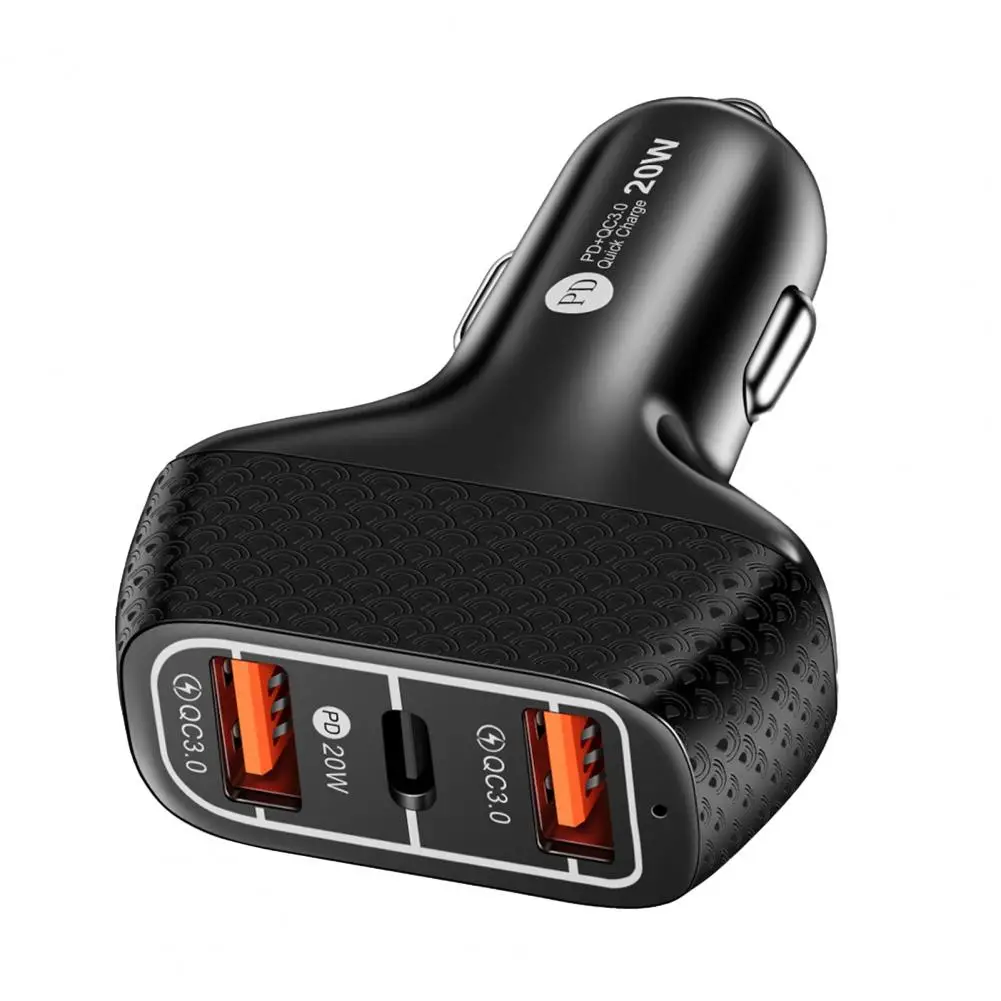 

Car Charger Quick Charge Fasting 3.0QC Stable Output 3 Ports PD Type C Dual USB Auto Phone Charger Car Accessories FOR CAR