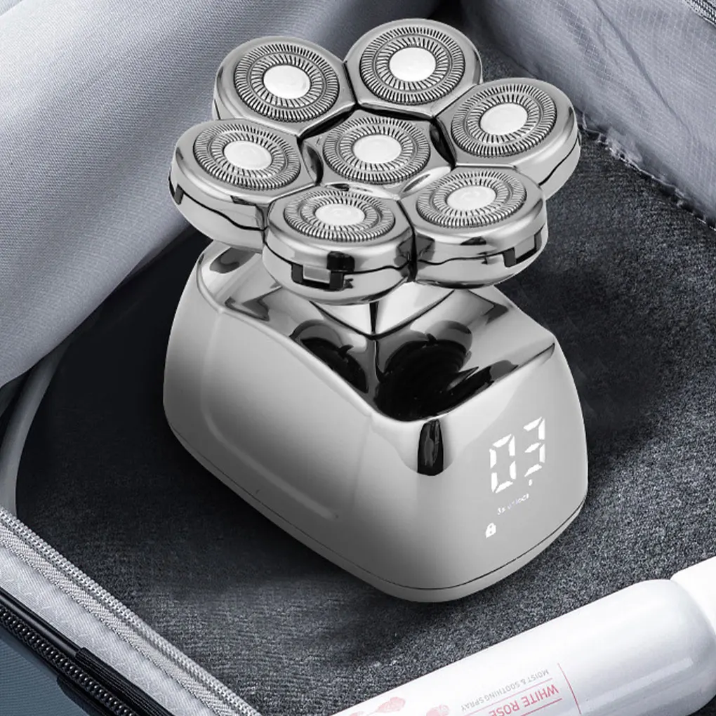 

Versatile And Efficient 7D Head Shaver For Men S Grooming Needs Wide Application Electric Shaver USB charging