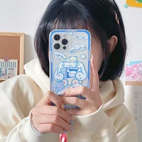 kawaii sanrioed cinnamoroll phone case anime waterproof cute soft back cover for iphone 13 11 12 pro max 7 8 plus 6s xs x xr se