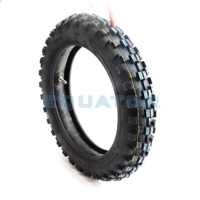 

new Off Road Tire 80/100-12 with Inner Tube 3.00-12 for Dirt Pit Bike Motocross Off Road Motorcycle 12 inch Rear Wheel