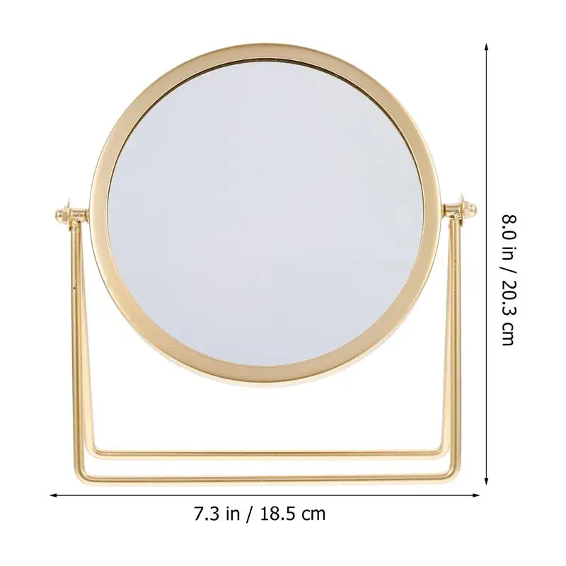 Vanity Makeup Mirror Swivel Round Cosmetic for Table Desk Countertop |