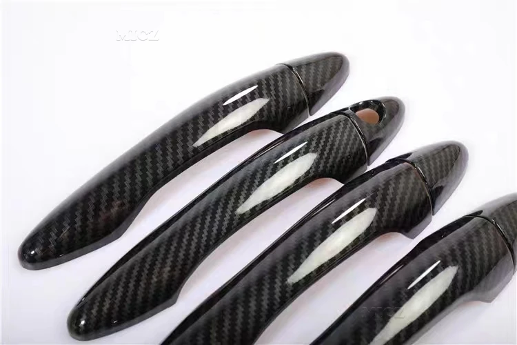 Хромированная накладка на дверную ручку автомобиля из углеродного волокна для Kia