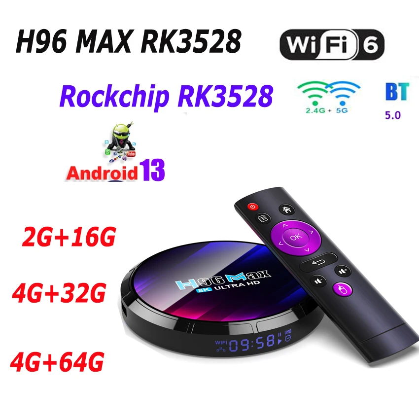 H96 max rk3528 android. H96 max rk3528 android
