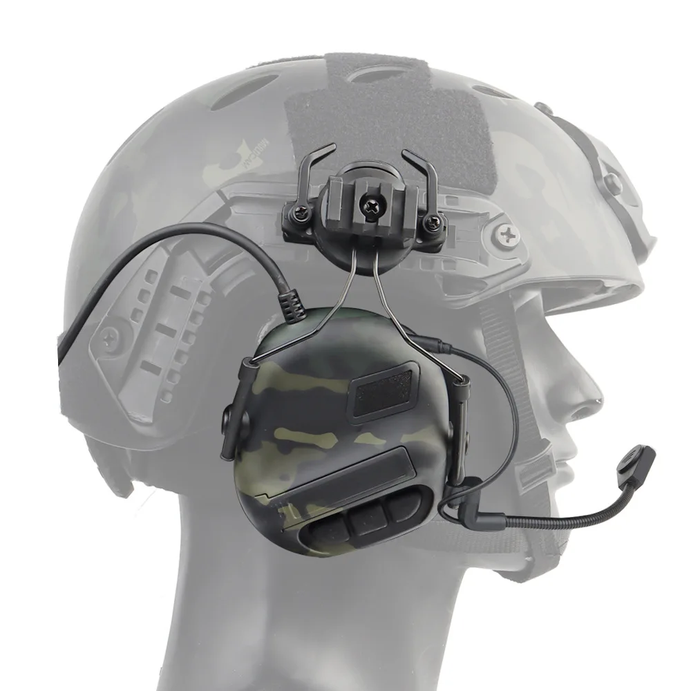 Helmet Headset Noise Reduction Sound Pickup Shooting Hearing Protection Earmuffs Fifth Generation Chip Tactical Earphones