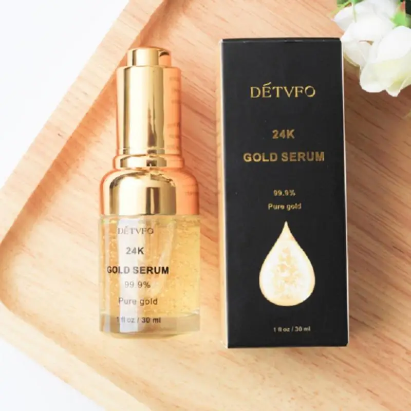 

Face Serum 24K Gold Hydrating Skin Gentle Whiten Essence Antiwrinkle Fade Fine Lines Firming Skin Delicate Pore Essence Cosmetic