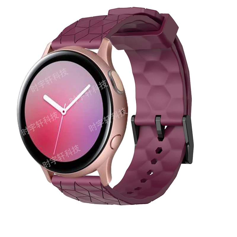 Ремешок силиконовый для Samsung Galaxy Watch Active 2 40 мм 44 м, спортивный браслет для смарт-часов Gear S2, 20 мм 41 мм42 мм (art.: 3920c91ea6517) - 3920c91ea6517