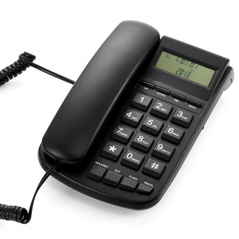 Corded Landline Phone Big Button Household Hotel Business Desktop Landline
