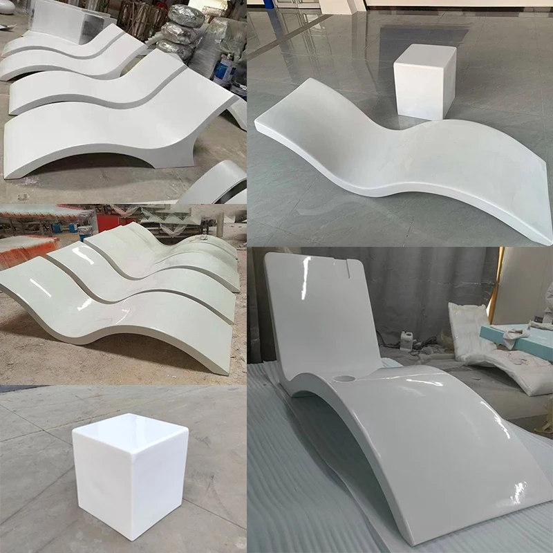 Стулья для бассейна на открытом воздухе мебель загара шезлонг пляжная кровать