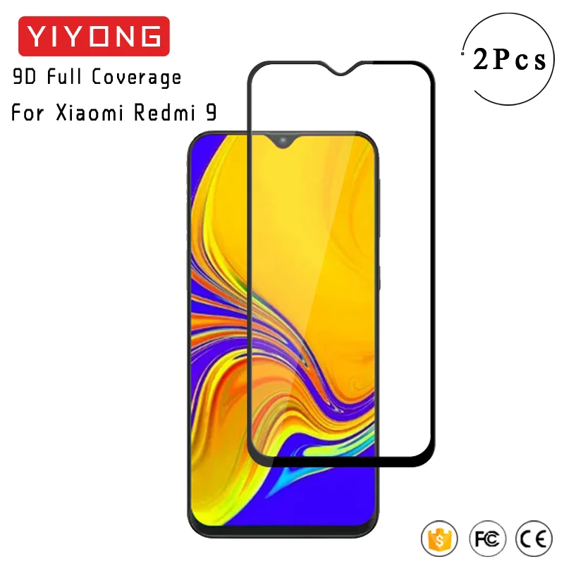 YIYONG 9D полное Защитное стекло для Xiaomi Redmi Note 9s 9 Pro Max Защитная пленка экрана из