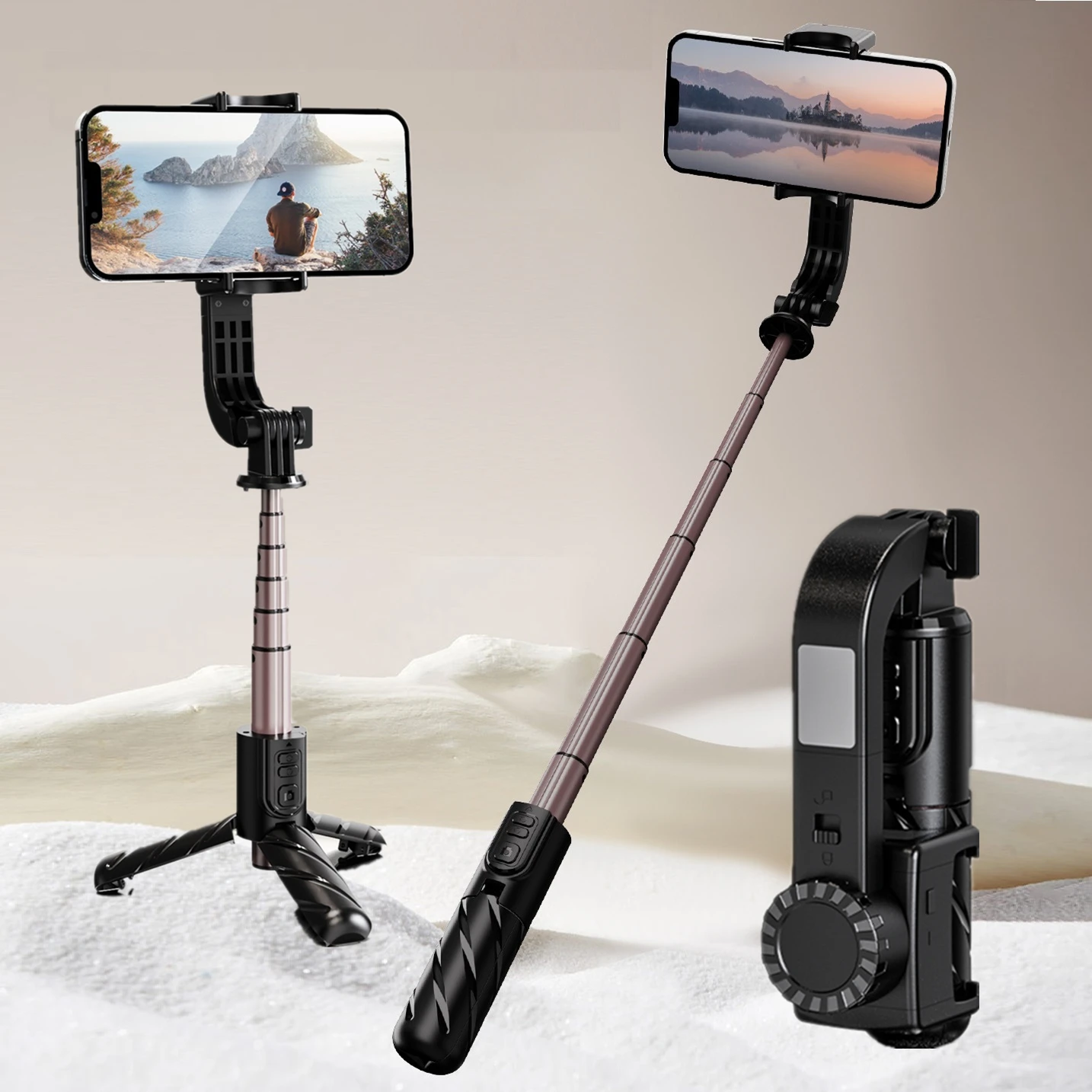 Стабилизатор шарнирный 1-осевой для мобильного смартфона беспроводной Штатив