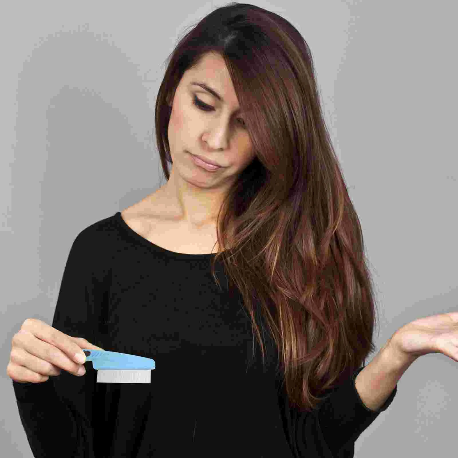 2 шт. щетка для кожи головы удаления перхоти расческа из нержавеющей стали с