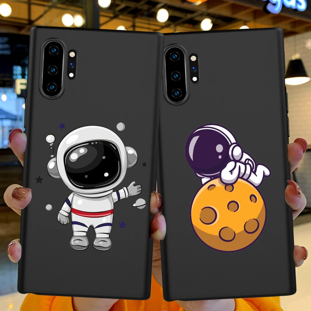 

Space Astronaut Cute Cartoon funda For Samsung Galaxy S7 S8 S9 S10 Edge S10e S20 S21 Note 8 9 10 20 Ultra Plus Phone Case coque