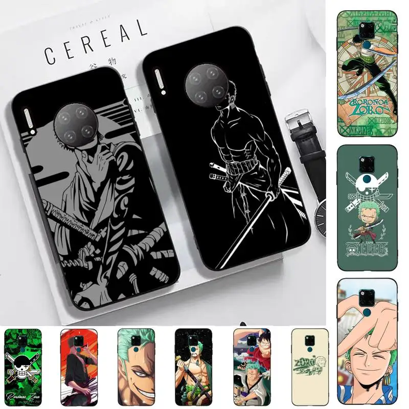 

BANDAI Anime One Piece Roronoa Zoro Phone Case for Huawei Mate 20 10 9 40 30 lite pro X Nova 2 3i 7se