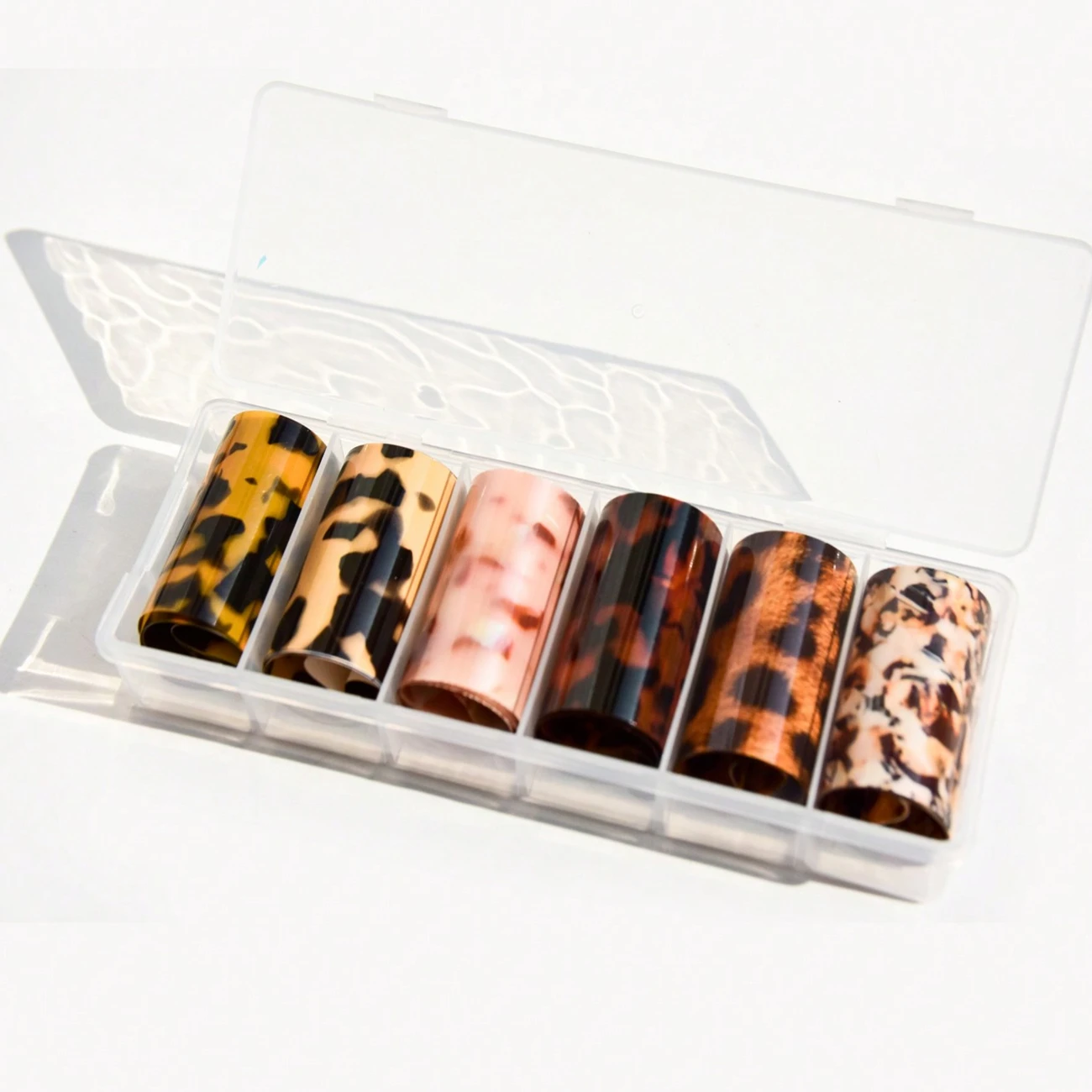 6 рулонов/коробка переводная пленка для ногтей 100 см х 4