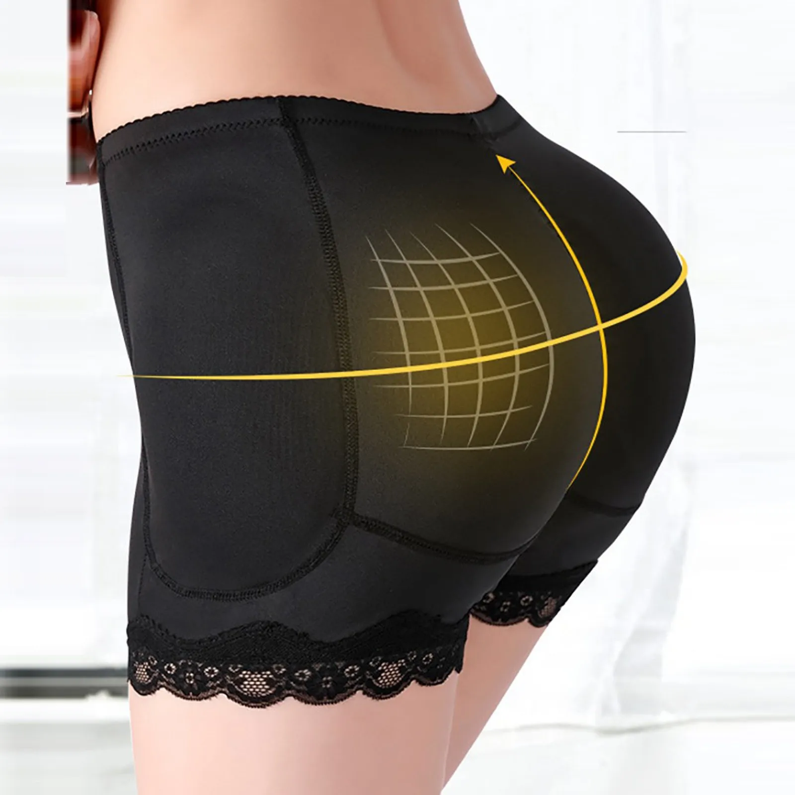 

Lace Cushion Corset Shorts Women Lifting Patch Casual Sponge Active Butt Underwear V Cut Abdominal Camisoles for Women