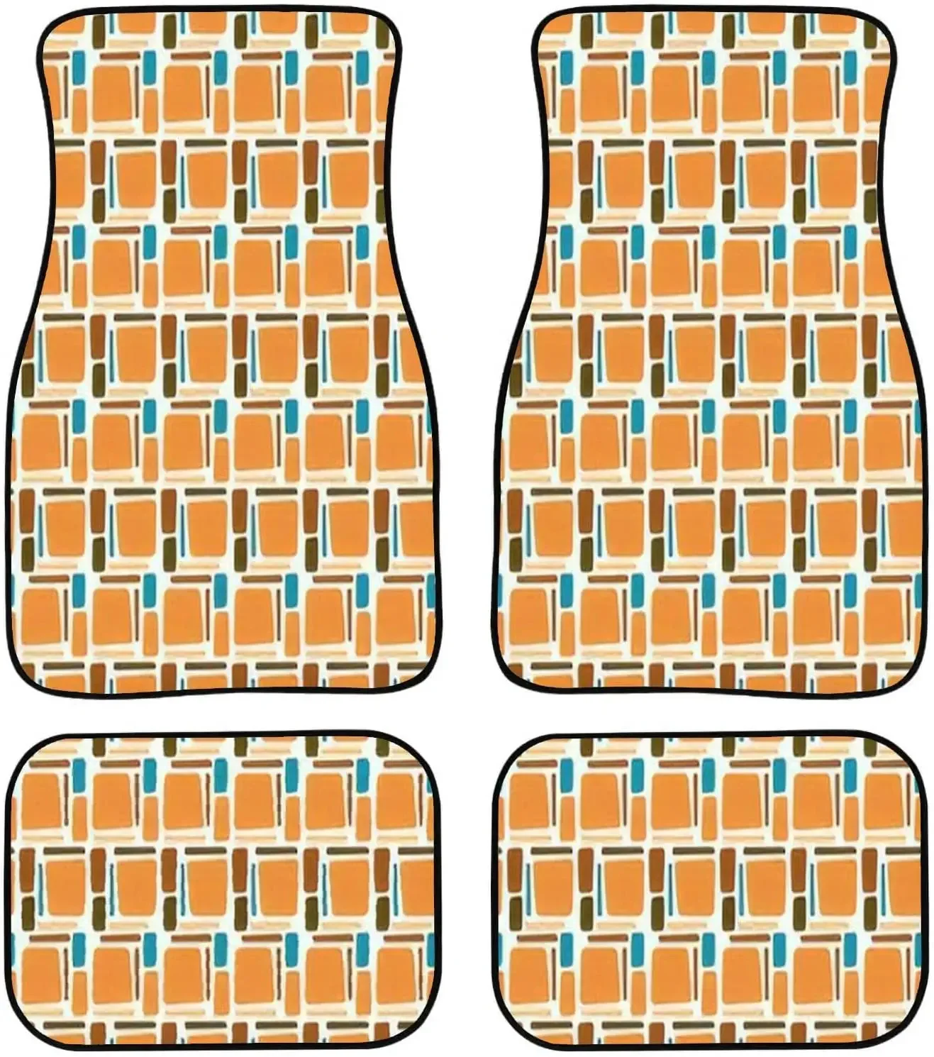 Автомобильные коврики в стиле ретро абстрактный полинезийский ковер с каменной