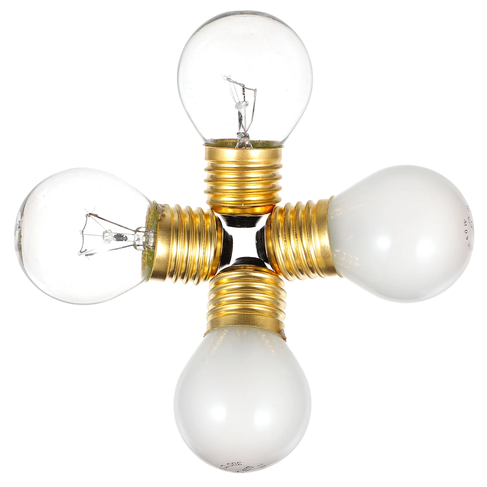 

4 PCS Oven Bulb Baking Lamp Appliance Replacement Clear Glass Microwave Tungsten