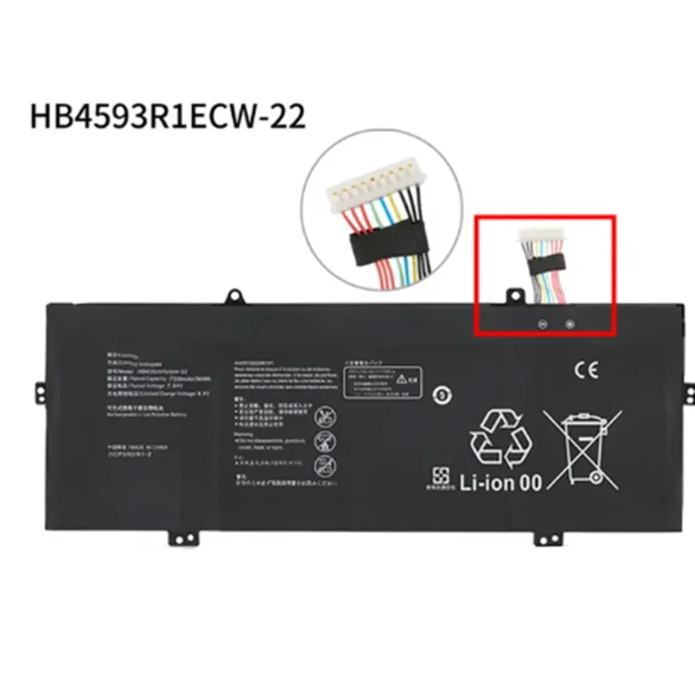 Оригинальный аккумулятор HB4593R1ECW-22 HB4593R1ECW-22A для Huawei Magicbook 14 2019 R5 2500U X Pro 13 9 VLT-W50 W60