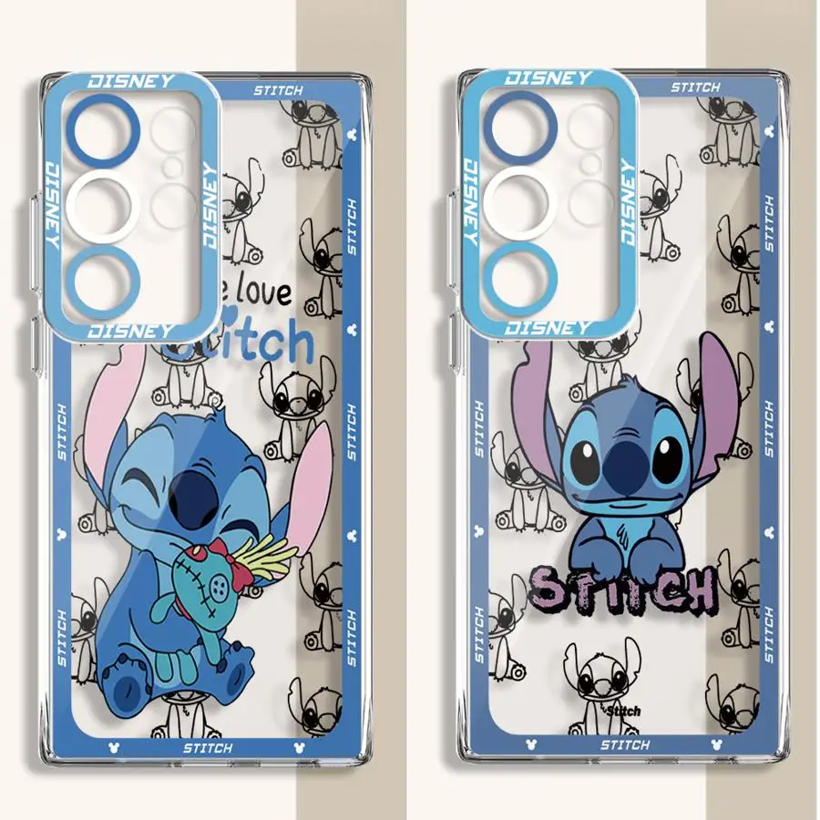 Disney Stitch Phone Case for Xiaomi Poco X3 Redmi 12C 10C 12 13C 5G 10A 9A 11T Pro NFC Mi 11 Lite Cover Clear