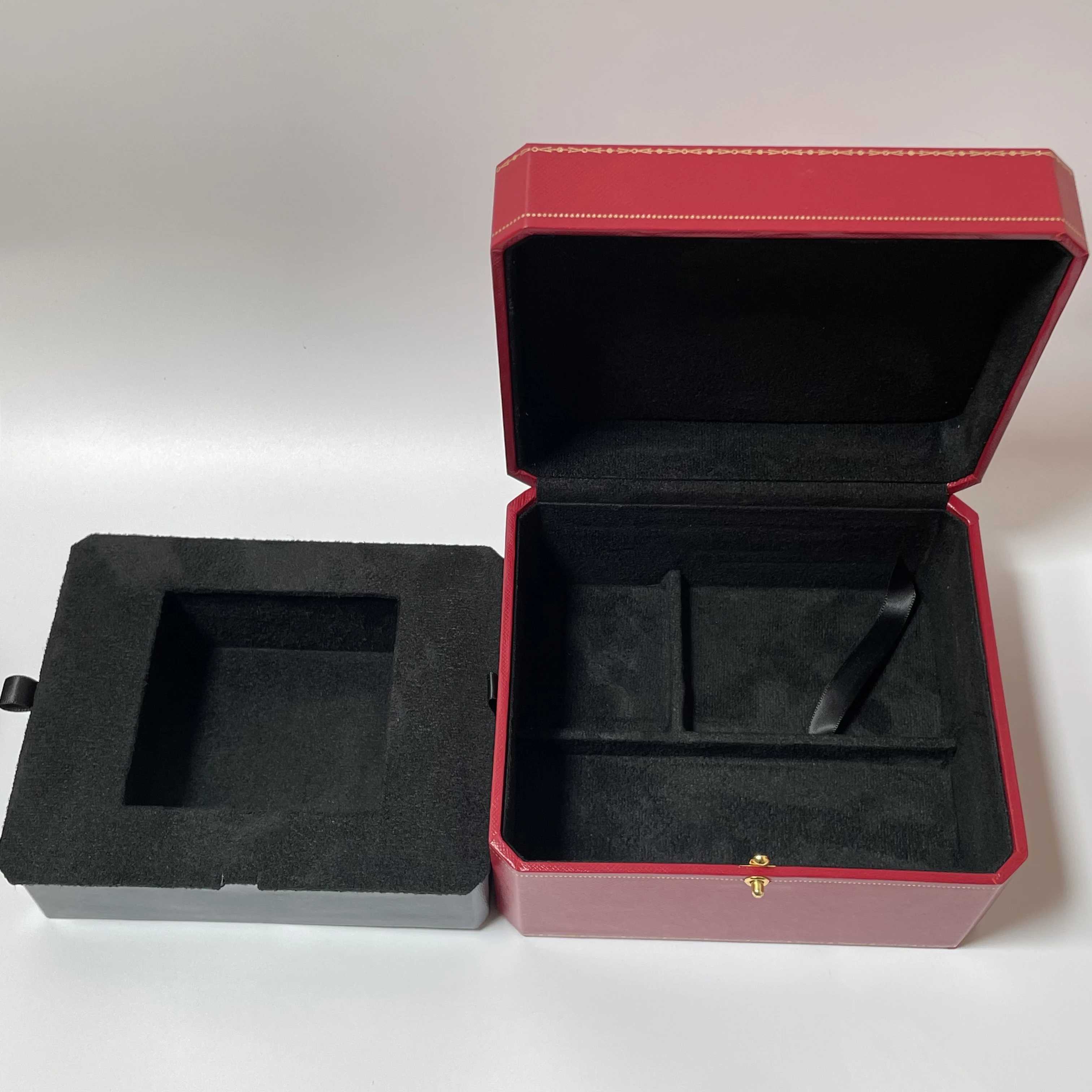 Factory Supplier Red with Original Wooden Watch Box Luxury Brand with Papers Card Can Customization AAA Watche